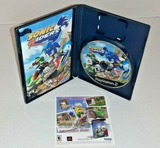 Sonic Riders (Sony PlayStation 2, 2006) PS2 Black Label Video Game Complete CIB