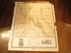 MAP OF BUCHANAN   COUNTY  ,IOWA  MAP CA  1870-80, PROPERTY OWNERS NAMES - Picture 1 of 1