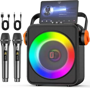 Karaoke Machine with 6.5" Speaker, Portable Bluetooth 5.3 Karaoke Speaker with 2 - Picture 1 of 9