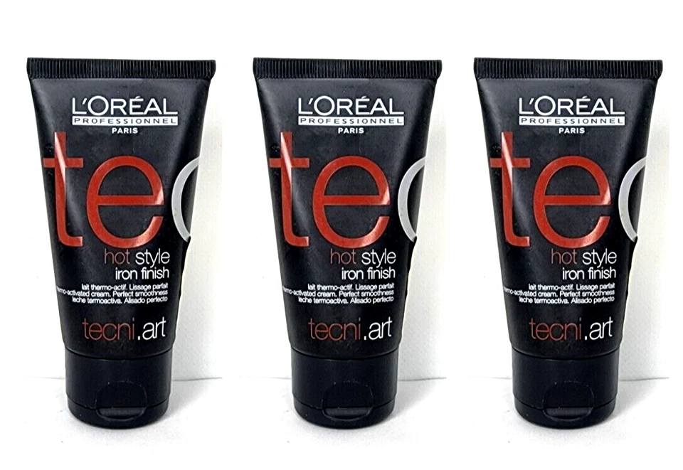 3 Loreal TEXTURELINE ACABADO DE HIERRO ESTILO CALIENTE para suavidad 1,7 oz cada uno Foto 1 de 1