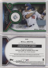 2021 Topps Tribute Stamp of Approval Relics Green /99 Will Smith #SOA-WS
