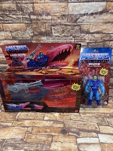 Masters of the Universe MOTU Land Shark And Skeletor Retro 2020 Mattel Lot - Picture 1 of 8