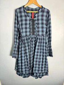 EWA I WALLA WOMEN long dress LINO cell size m blue - Picture 1 of 9