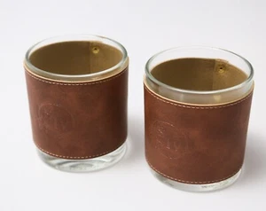 Maker’s Mark Leather Wrapped Glasses Set of 2 Limited Edition - Glasses only NEU! - Bild 1 von 7