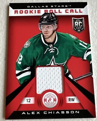 2013-14 Totally Certified Roll Call Red Jersey Alex Chiasson #RR-AC Rookie - Image 1 of 2