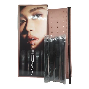 MAC Cosmetics Basic Brush Kit - Powder Cheek Foundation Pencil Eye Brush - Picture 1 of 5