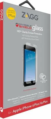 ZAGG IPHONE 8 PLUS / 7 PLUS / 6S 6 PLUS INVISIBLESHIELD GLASS SCREEN PROTECTOR - Image 1 of 2