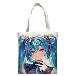Hatsune Miku White Canvas Tote Bag - Picture 1 of 1
