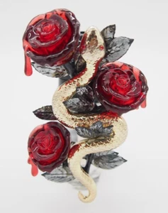 (1) Bath & Body Works Halloween Dorado Serpiente Sangre Rosas Rojas Plugin Flor de Pared Nuevo - Imagen 1 de 10