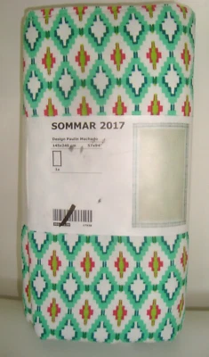SOMMAR Tablecloth green/pink 57"x94" cotton (003.412.59) *NEW* *FREE Ship* - Image 1 of 4
