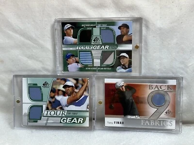 2021 SP Game Used Tour Gear Quads Matthew Wolff Kevin Kisner Tony Finau - Image 1 of 4