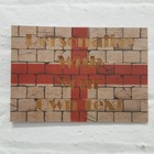 PERSONALISED England English Flag Personalized Wood Wall Plaque Sign - Gift