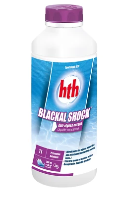HTH BLACKAL SHOCK Liquide - 1L | Anti-Algues Curatif Choc - Concentré