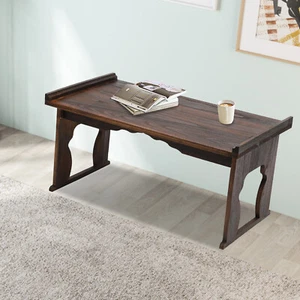 32"x18" Japanese Floor Table Folding Coffee Table & Tea Table Wooden Altar Table - Picture 1 of 17