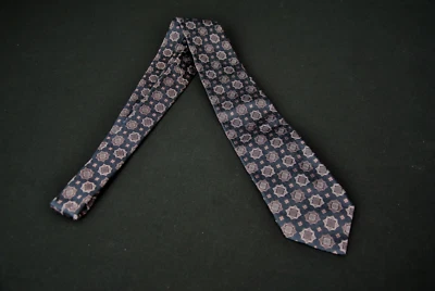 Etro Medallion Silk Tie Blue Purple 11024RB - Image 1 of 4