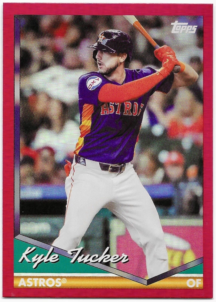 2024 Topps Archives - Red Hot Foilboard /50 - Kyle Tucker Houston Astros #242 - Image 1 of 2