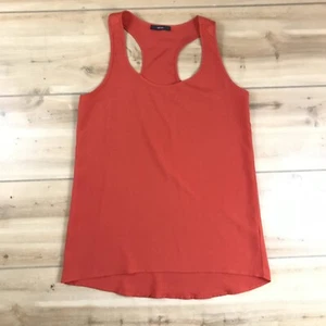 Soprano Red Orange Racerback Hi-Low Tank Top Women’s XS Polyester - Picture 1 of 8
