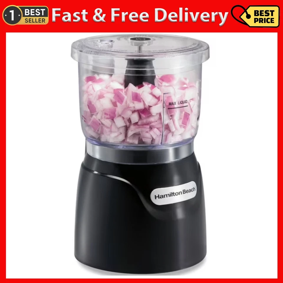 Hamilton Beach Electric Vegetable Chopper & Mini Food Processor 3-Cup 350 Watts - Image 1 of 4