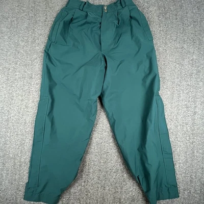 Zero Restriction Gore-Tex Pants Mens Medium Green Waterproof Golf Rain Side Zip - Image 1 of 4
