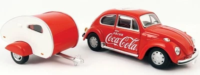 MOTOR CITY CLASSICS, VOLKSWAGEN COCA COLA Maggiolino 1967 con mini caravan pu... - Immagine 1 di 4