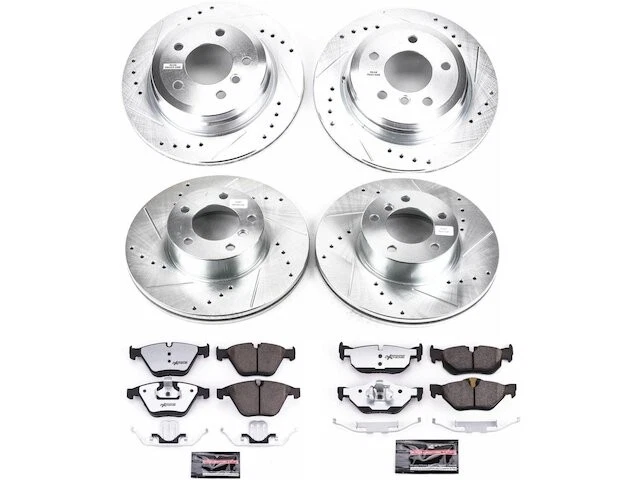 Kit de pastilha de freio dianteiro e traseiro e rotor para 11-13 BMW 328i xDrive E91 NJ47J3 - Imagem 1 de 1