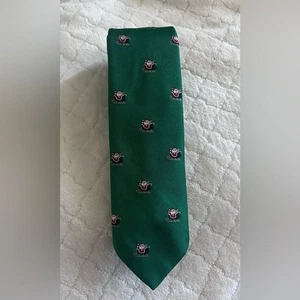 Vintage handgenäht von Robert Talbott für Port O'Call Pasadena Weihnachtsmann Krawatte - Bild 1 von 6