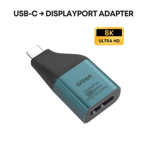 USB C auf zu DisplayPort Adapter 8K 60Hz 4K 120Hz Konverter Stecker DP Buchse - Bild 1 von 6