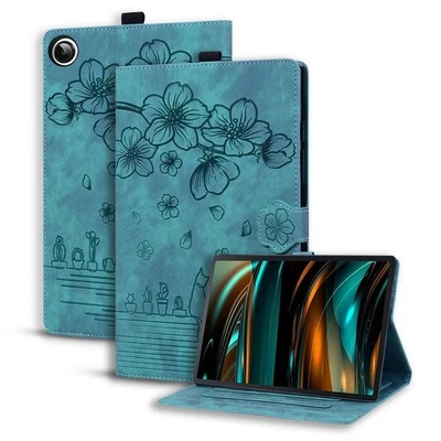 Leather Flower Cat Card Slot Tablet Case For Samsung Galaxy Tab A11 Plus A11 A9+ - Image 1 of 4