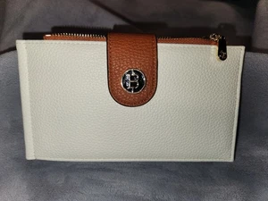 BOSTANTEN Women's Wallet Cream Leather RFID Blocking 16 Card Holder Ivory Color - Picture 1 of 12