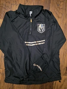 Vegas Golden Knights Jacket Sz Small Black/Gold Station Casino  - Picture 1 of 4