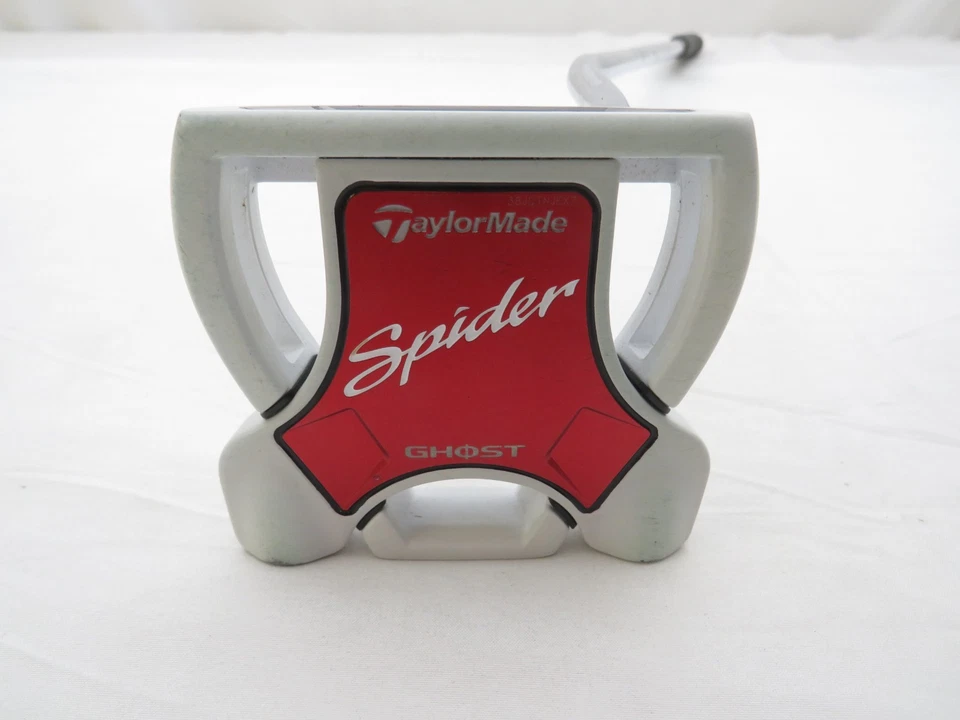 Used TaylorMade Spider Ghost White 35" Putter Double Bend Steel Shaft +HC - Image 1 of 4