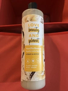 Love Beauty and Planet Vanilla Bean Hyaluronic Serum Plant Based Body Wash 20oz - Picture 1 of 3