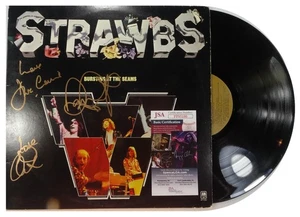 SIGNED STRAWBS AUTOGRAPHED BURSTING AT THE SEAMS 12" LP CERTIFIED JSA # PP95180 - Picture 1 of 3