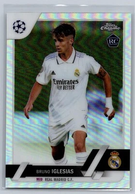 2022-23 Topps Chrome UEFA Club Competitions #114 Bruno Iglesias Pulsar Refractor - Image 1 of 2