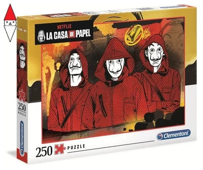 PUZZLE CLEMENTONI PUZZLE 250 PZ NETFLIX LA CASA DE PAPEL - Immagine 1 di 2