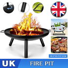 Large Garden Fire Pit Outdoor Patio Camping Iron Bowl Log Wood Heater Burner 