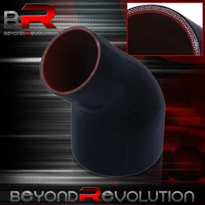 3.25" - 2.75" Blk 45 Angle Silicone Coupler Hose Intercooler Upgrade - Picture 1 of 3