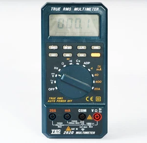TES-2620 True RMS Multimeter DC 1100V & AC 800V Water-Proof ABS housing✦Kd - Picture 1 of 4