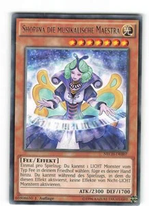 Yugioh SHOPINA DIE MUSIKALISCHE MAESTRA , nech-de007 Rare deutsch NM 1. Auflage - Bild 1 von 2