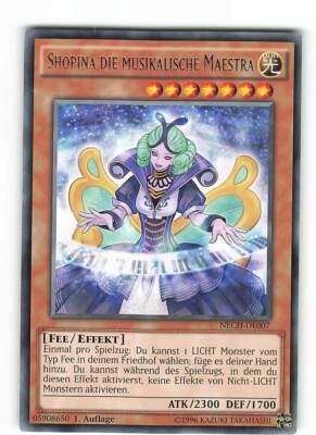 Yugioh SHOPINA DIE MUSIKALISCHE MAESTRA , nech-de007 Rare deutsch NM 1. Auflage - Bild 1 von 2
