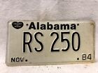 Vintage 1984 Alabama Rescue Squad License Plate