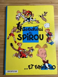 4 Aventures de Spirou et Fantasio 1 Franquin Dupuis Hardcover French Comics 1966 - Imagen 1 de 3