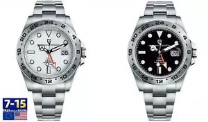Reloj Hombre Automático Mecánico Luminoso GMT 100M Impermeable Cristal Zafiro - Imagen 1 de 12