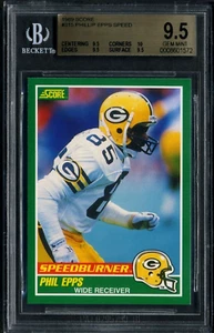 1989 SCORE #315 PHIL EPPS SPEEDBURNER BGS 9.5 (10,9.5,9.5,9.5) GEM MINT #8601572 - Picture 1 of 2