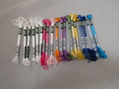 DMC 18 Satin Skeins  Assorted Colors        NEW                             C107 - Image 1 of 3