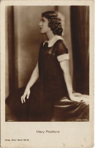 PC MARY PICKFORD, MOVIE STAR, ROSS 1537, Vintage REAL PHOTO Postcard (b32954)