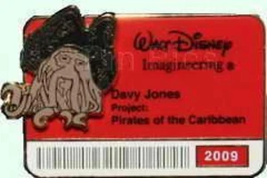 Disney Pin 72828 WDI Pirate ID Badge Serie 2009 Davy Jones Darsteller LE 300 - Bild 1 von 1
