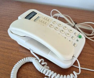 Binatone głośnik 6. Biały przewodowy telefon stacjonarny. Telefon przewodowy. Początek lat 2000. - Zdjęcie 1 z 4
