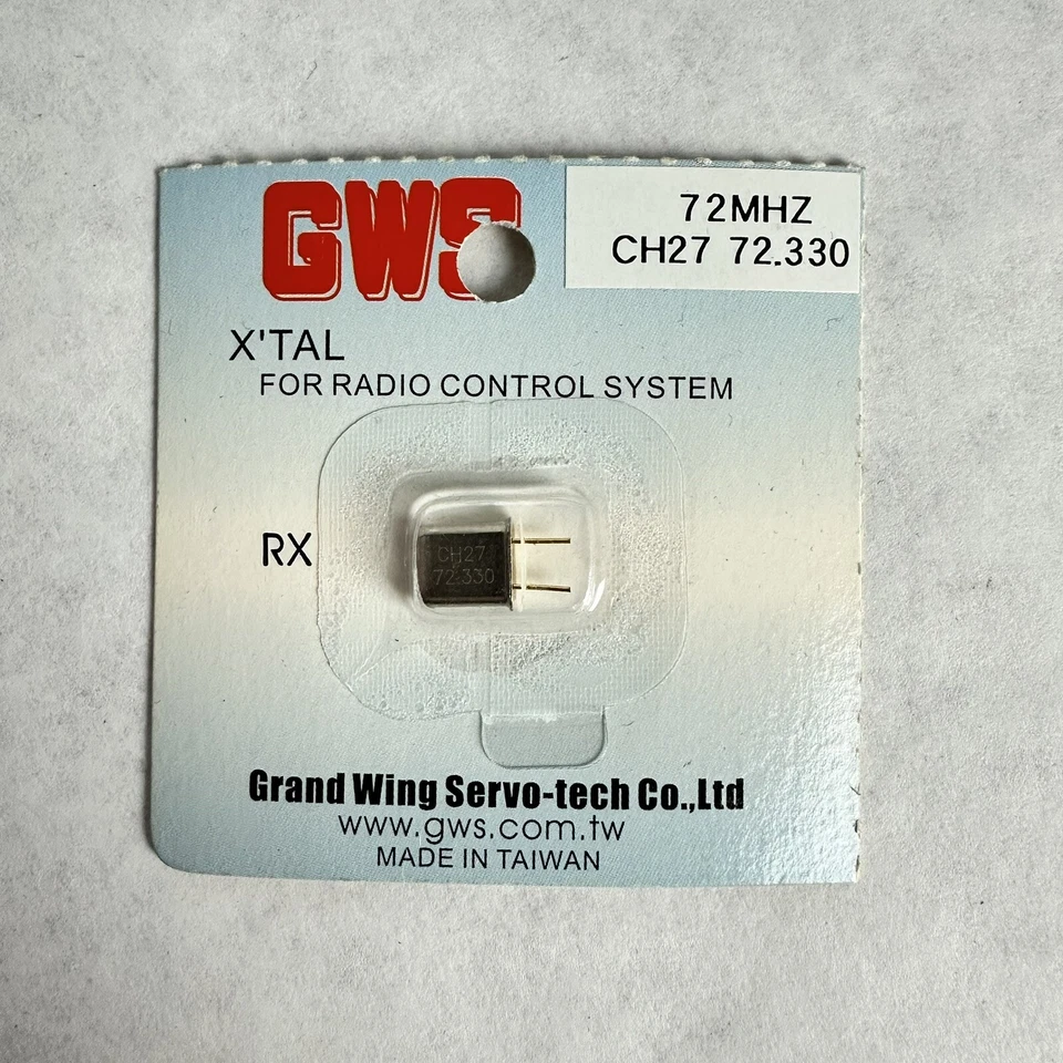 RC PLANE GWS GRAND WING SERVO 72MHZ CH27 72.33 FM MICRO CHIP XTAL NEW - Image 1 of 2