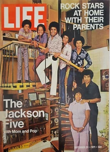 The Jackson Five Rock Stars At Home Life 1971 portada de revista anuncio impreso vintage - Imagen 1 de 1